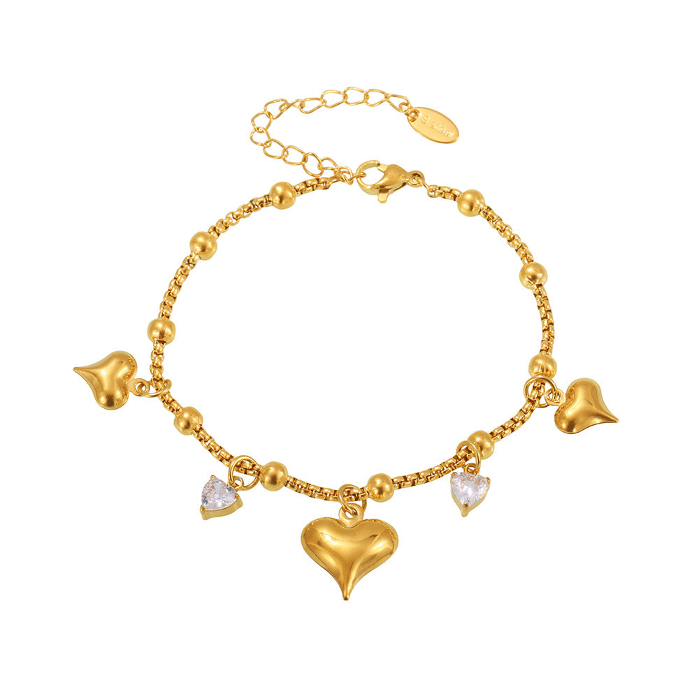 Saanvi Heart Charm Bracelet