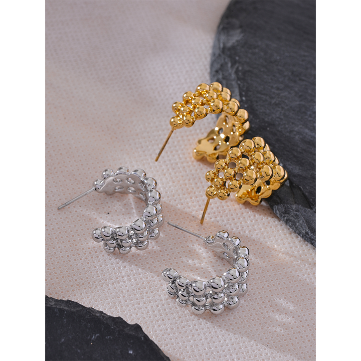 Tara Bubble Mesh Hoops