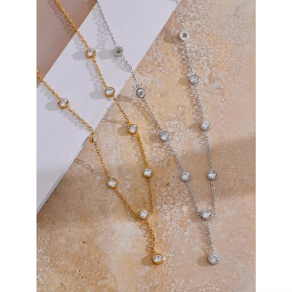 Tara Crystal Station Necklace