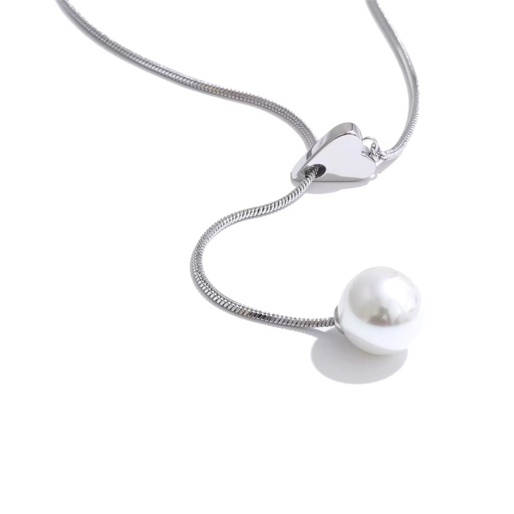 Raina Pearl Slider Necklace