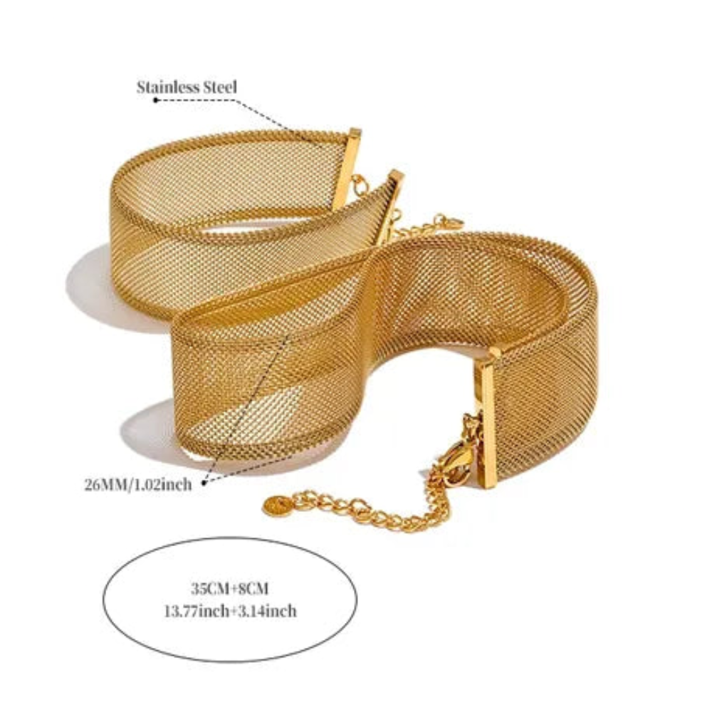 Zara Gold Mesh Choker