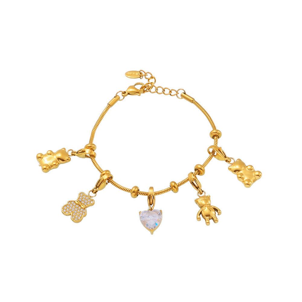 Zara Teddy Charms Bracelet