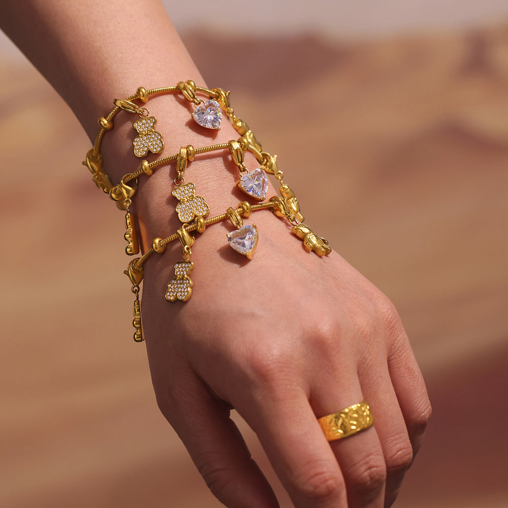 Zara Teddy Charms Bracelet